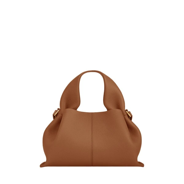 Polène Numéro Neuf Mini in Camel Numéro Neuf Mini in Camel - Mini Bags - Parisian Luxury Leather Bag at Luxury Shoes 
