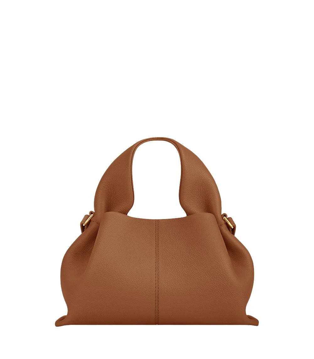 Brown-Numero-Neuf-Mini-in-Camel-collection-coveti76877_nobg Polène Numéro Neuf Mini in Camel Numéro Neuf Mini in Camel - Mini Bags - Parisian Luxury Leather Bag at Luxury Shoes