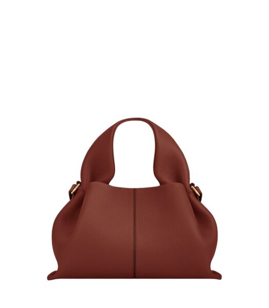 Polène Numéro Neuf Mini in Red Clay Numéro Neuf Mini in Red Clay - Mini Bags - Parisian Luxury Leather Bag at Luxury Shoes 