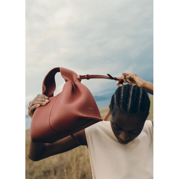 Polène Numéro Neuf Mini in Terracotta Numéro Neuf Mini in Terracotta - Mini Bags - Parisian Luxury Leather Bag at Luxury Shoes 