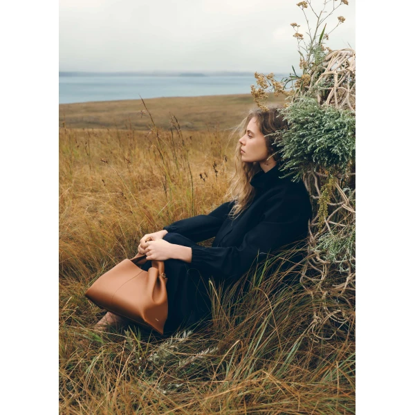 Polène Numéro Neuf in Camel Numéro Neuf in Camel - Shoulder & Crossbody Bags - Parisian Luxury Leather Bag at Luxury Shoes 
