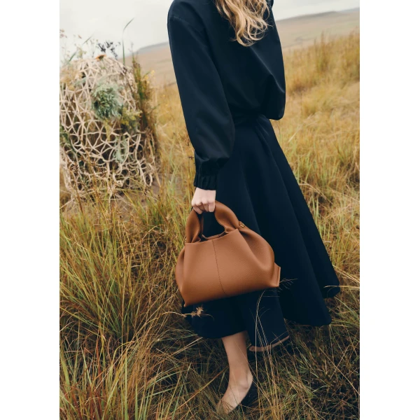 Polène Numéro Neuf in Camel Numéro Neuf in Camel - Shoulder & Crossbody Bags - Parisian Luxury Leather Bag at Luxury Shoes 