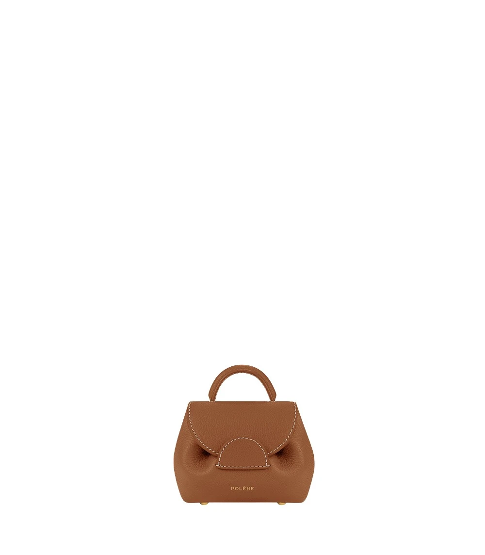 Brown-Numero-Un-Micro-in-Camel-collection-coveti60308_nobg Polène Numéro Un Micro in Camel Numéro Un Micro in Camel - Mini Bags - Parisian Luxury Leather Bag at Luxury Shoes