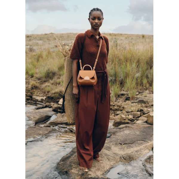 Polène Numéro Un Nano in Camel Numéro Un Nano in Camel - Mini Bags - Parisian Luxury Leather Bag at Luxury Shoes 