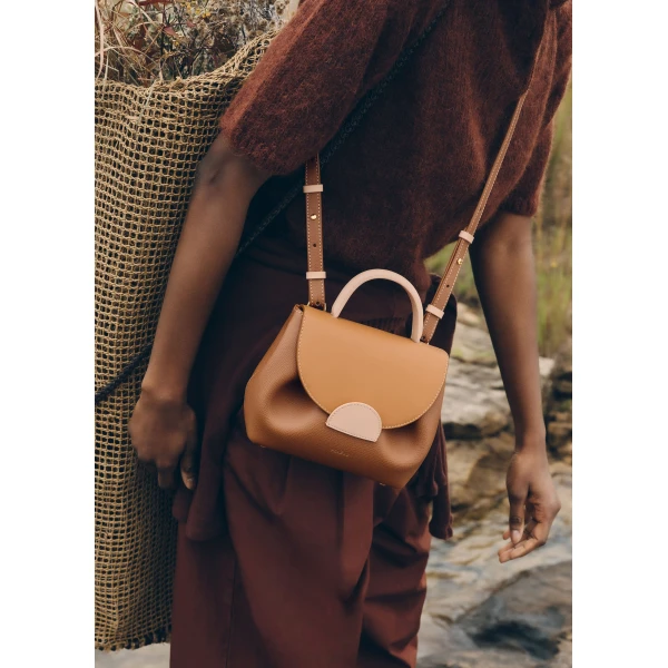 Polène Numéro Un Nano in Camel Numéro Un Nano in Camel - Mini Bags - Parisian Luxury Leather Bag at Luxury Shoes 