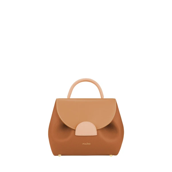 Polène Numéro Un Nano in Camel Numéro Un Nano in Camel - Mini Bags - Parisian Luxury Leather Bag at Luxury Shoes 