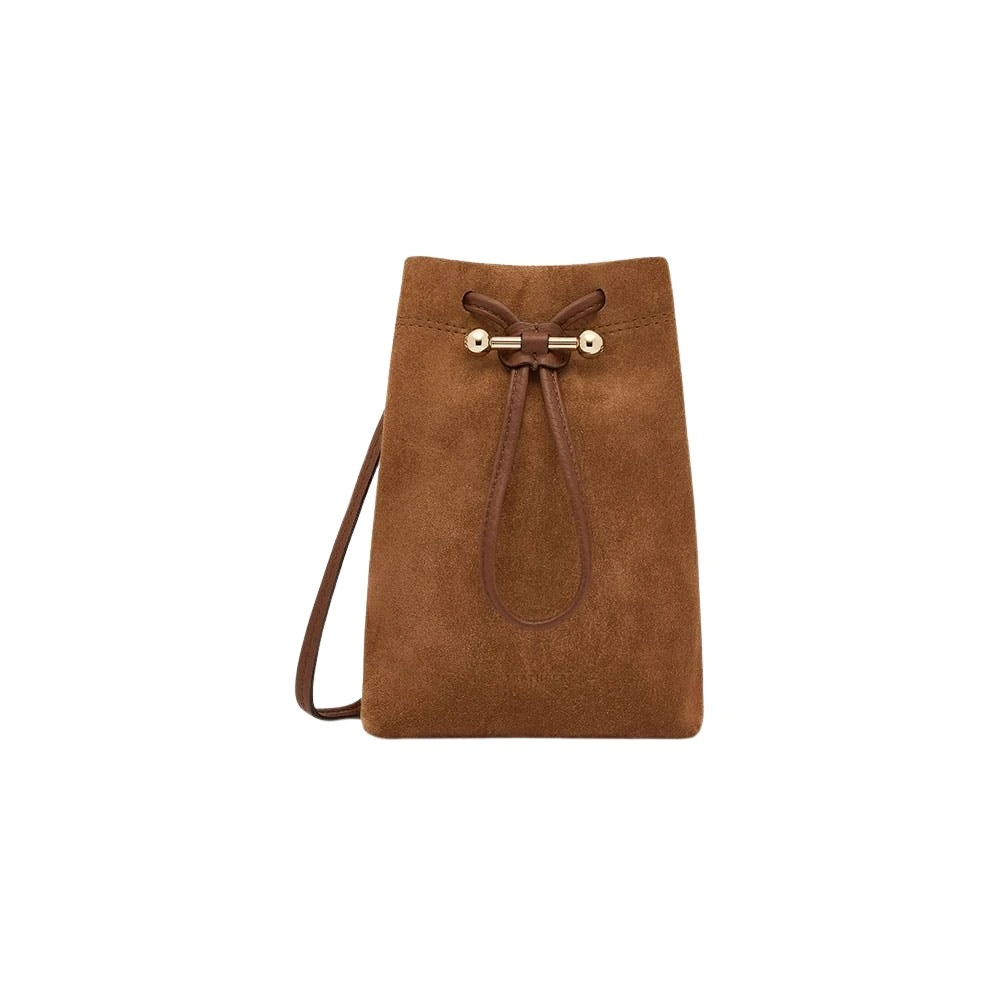 Brown-Osette-Midi-Pouch-in-Tan-Suede65368_nobg Strathberry Osette Midi Pouch clutch bag