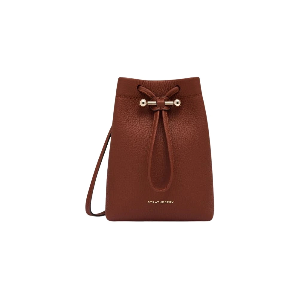 Brown-Osette-Midi-Pouch-in-Walnut45481_nobg Strathberry Osette Midi Pouch clutch bag