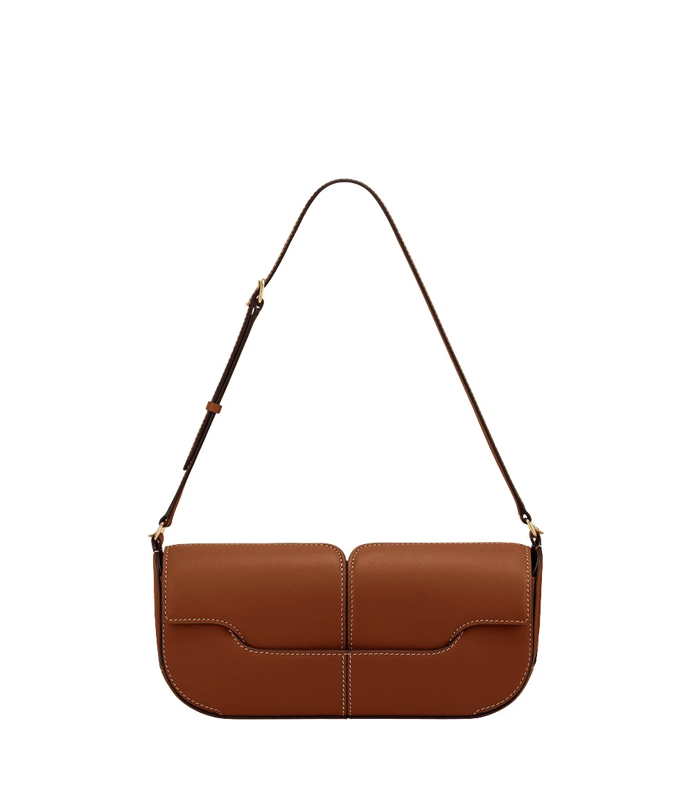 Brown-Osmo-in-Cognac-collection-coveti83535_nobg Polène Osmo in Cognac Osmo in Cognac - Shoulder & Crossbody Bags - Parisian Luxury Leather Bag at Luxury Shoes