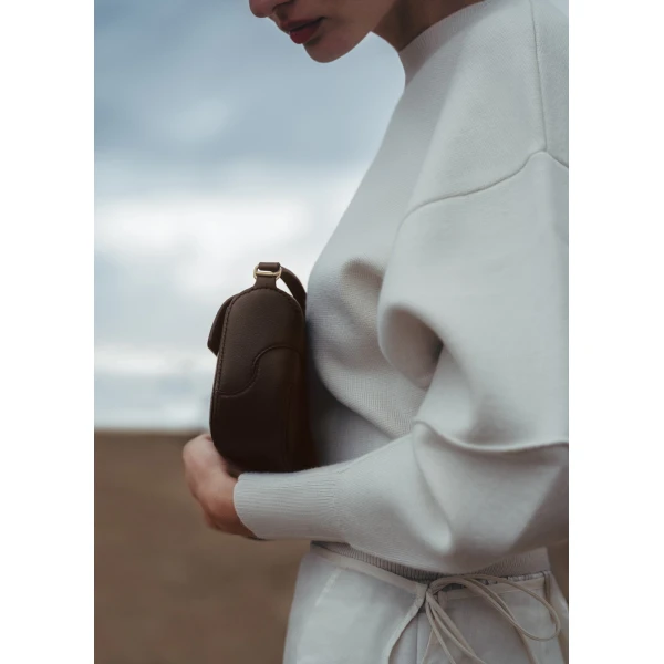 Polène Osmo in Ebony Osmo in Ebony - Shoulder & Crossbody Bags - Parisian Luxury Leather Bag at Luxury Shoes 