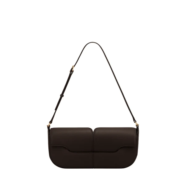 Polène Osmo in Ebony Osmo in Ebony - Shoulder & Crossbody Bags - Parisian Luxury Leather Bag at Luxury Shoes 