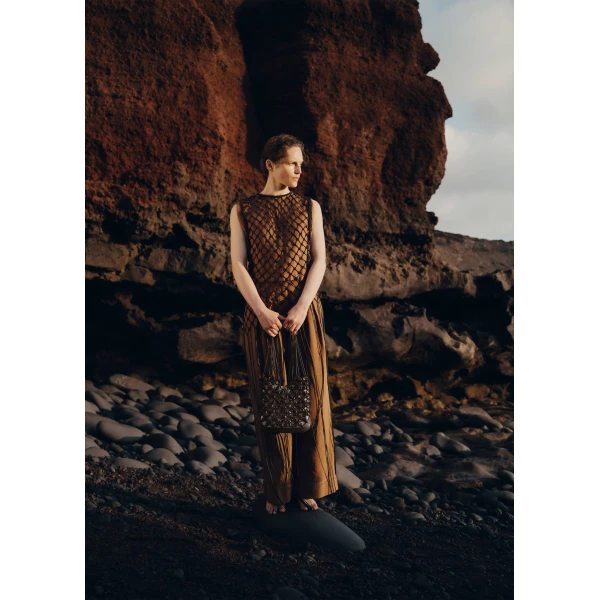 Polène Solé in Ebony Solé in Ebony - Shoulder & Crossbody Bags - Parisian Luxury Leather Bag at Luxury Shoes 