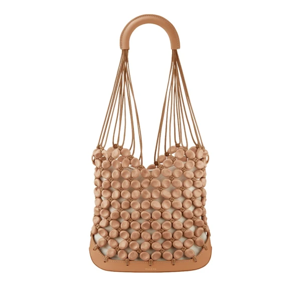 Polène Solé in Tan Solé in Tan - Shoulder & Crossbody Bags - Parisian Luxury Leather Bag at Luxury Shoes 