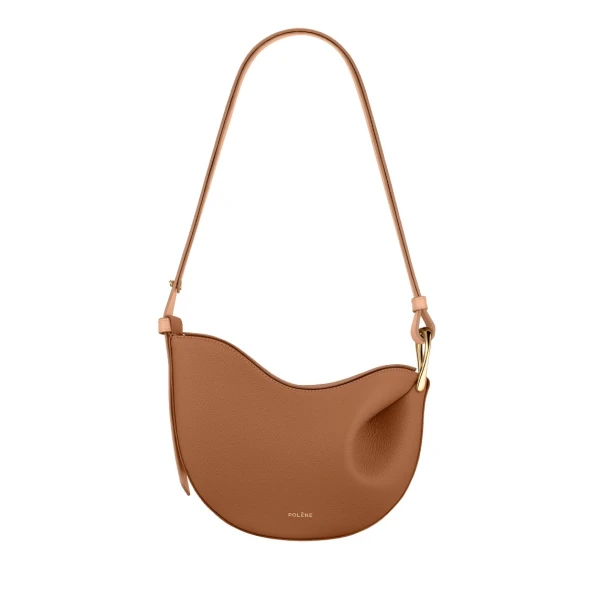 Polène Tonca in Camel Tonca in Camel - Shoulder & Crossbody Bags - Parisian Luxury Leather Bag at Luxury Shoes 