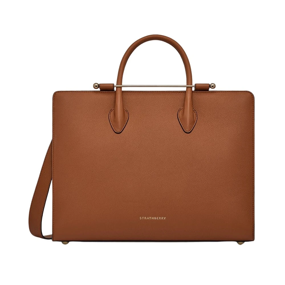 Brown-Tote-in-Chestnut38657_nobg Strathberry Tote bag