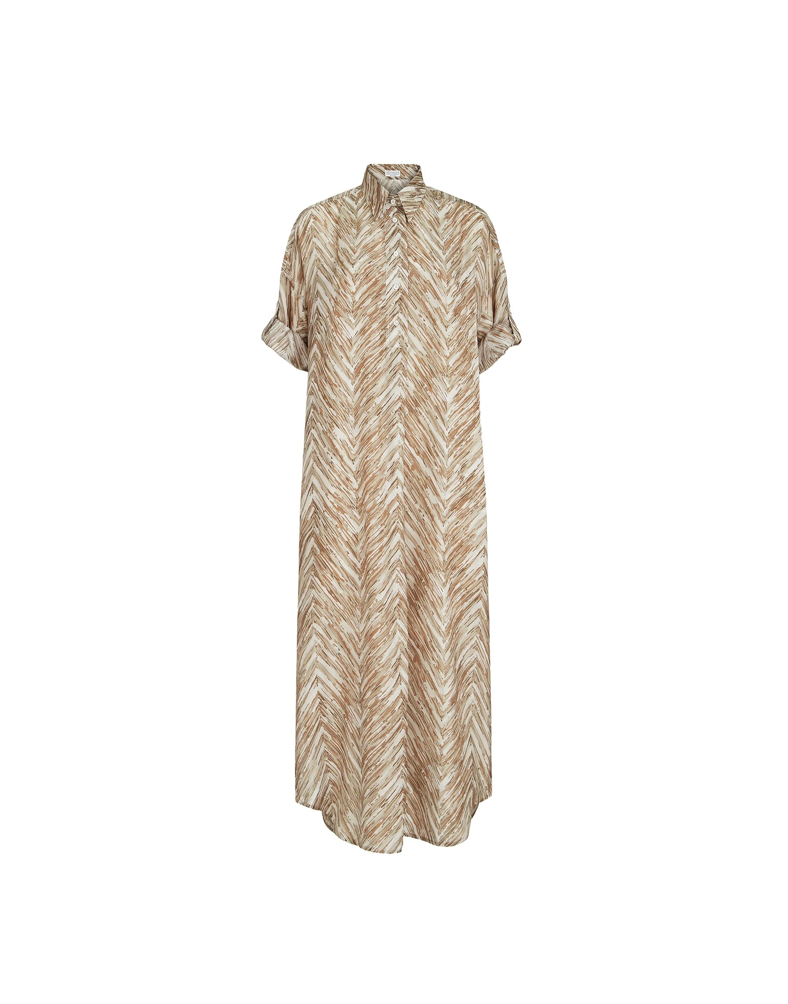Brunello-Cucinelli-Chevron-print-dress83243_nobg Brunello Cucinelli