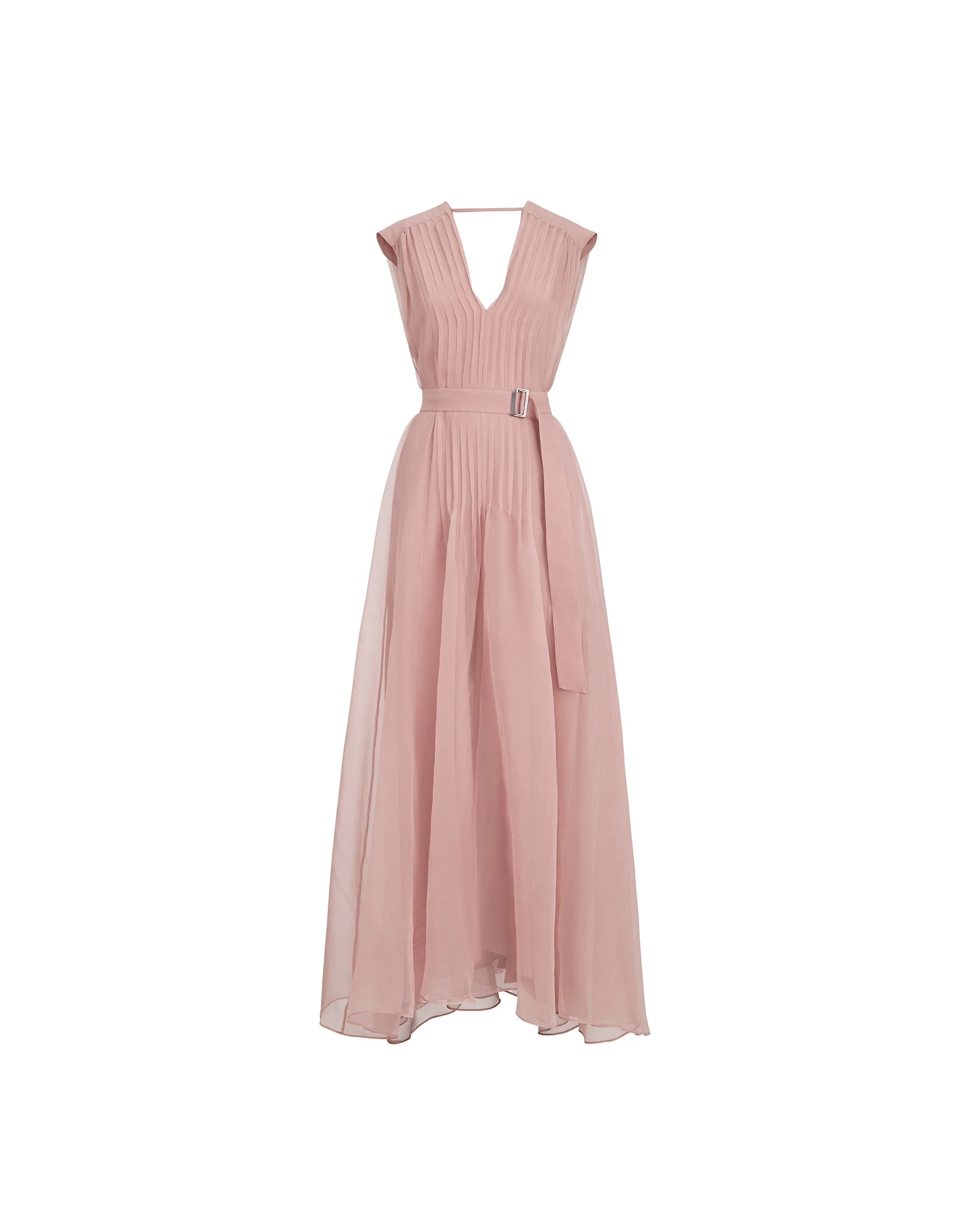 Brunello-Cucinelli-Crispy-silk-dress-with-monili-in-Pink15056_nobg Brunello Cucinelli