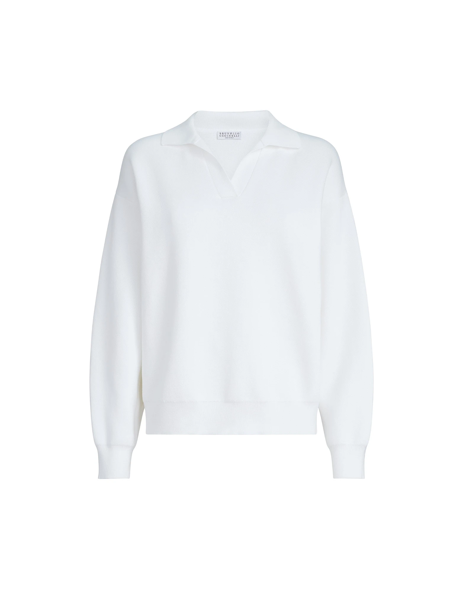 Brunello-Cucinelli-Double-knit-polo-shirt-in-White29111_nobg Brunello Cucinelli