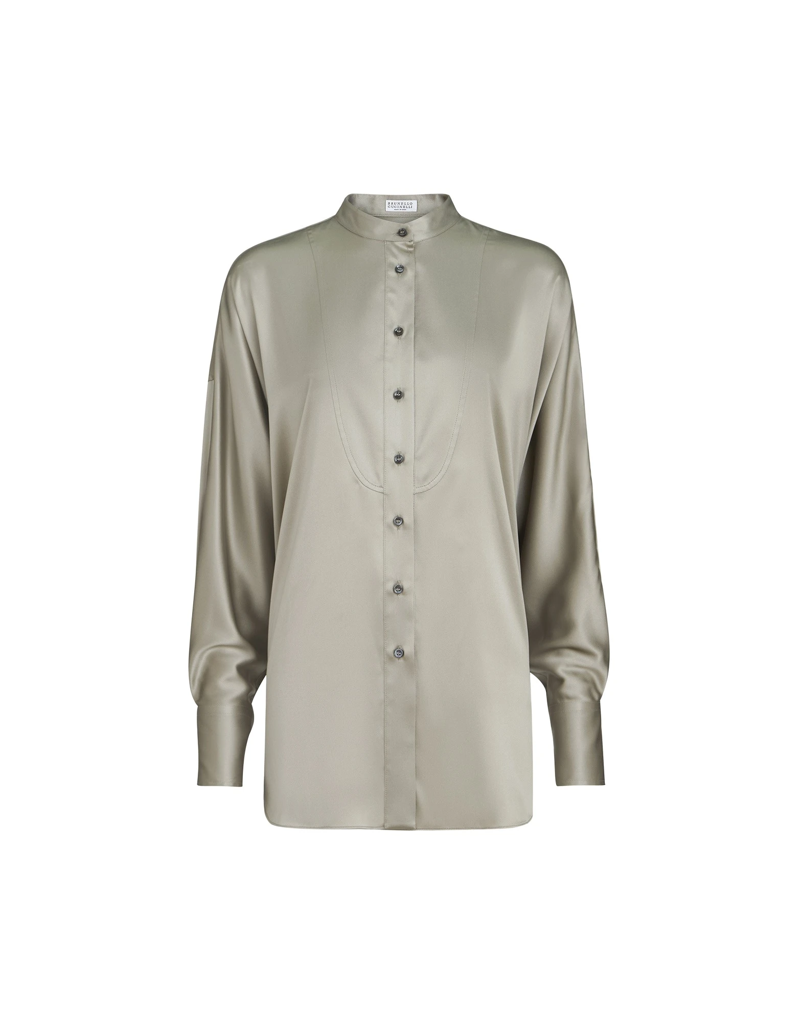 Brunello-Cucinelli-Mandarin-collar-shirt-in-Olive87773_nobg Brunello Cucinelli