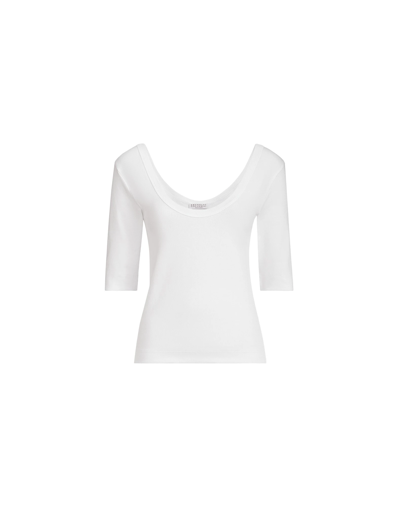 Brunello-Cucinelli-Ribbed-jersey-T-shirt-in-White82912_nobg Brunello Cucinelli