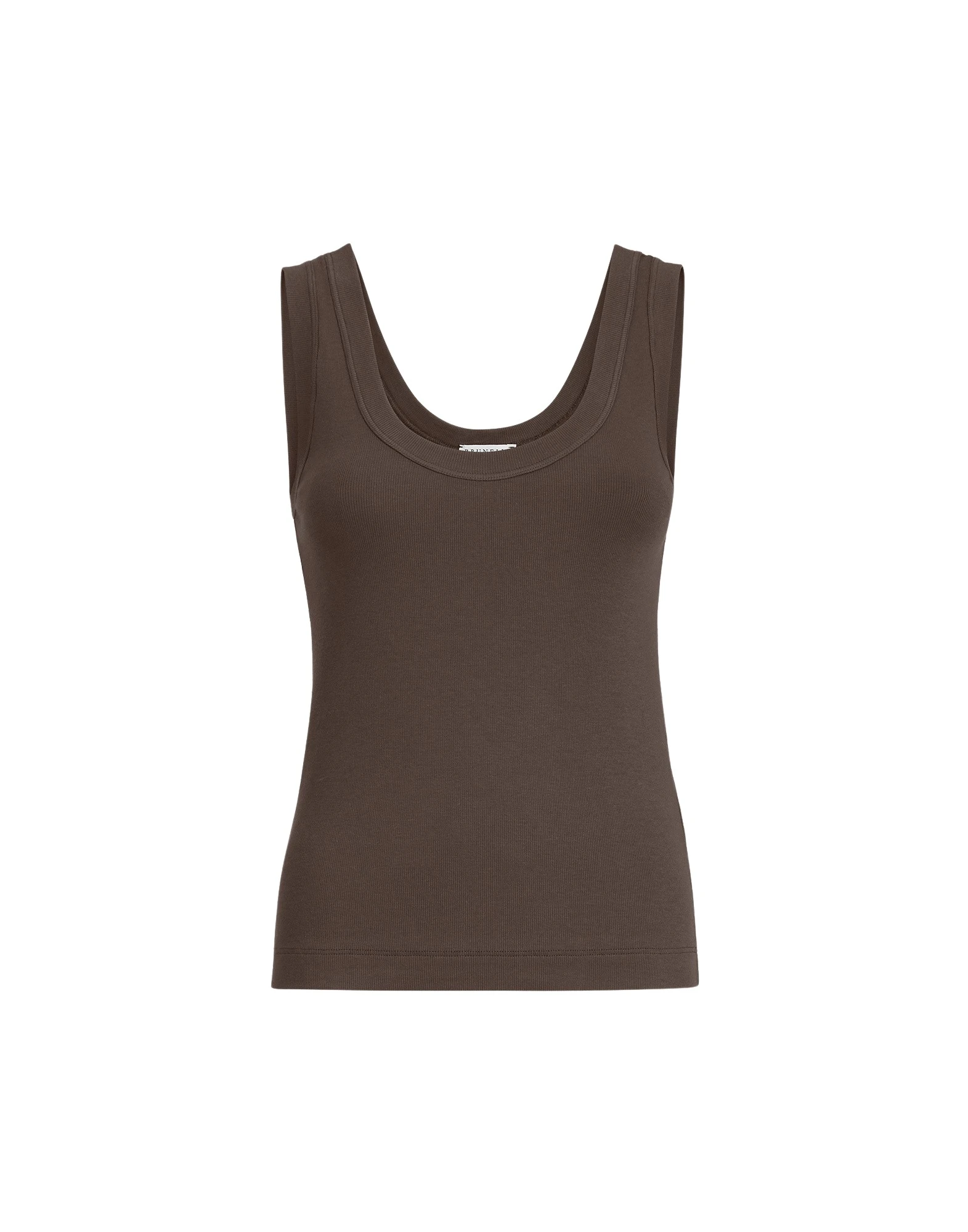 Brunello-Cucinelli-Ribbed-jersey-top-in-Brown84580_nobg Brunello Cucinelli