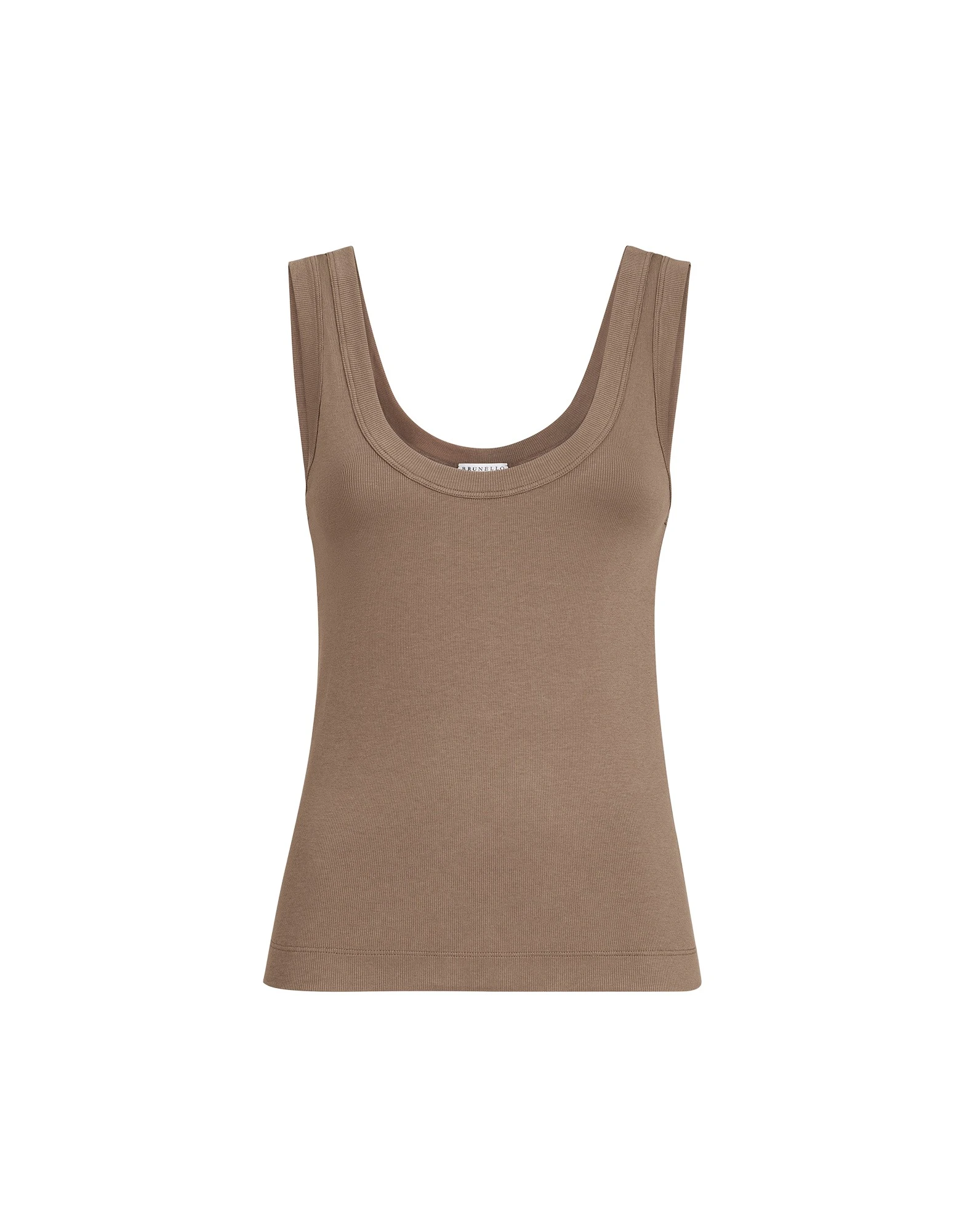 Brunello-Cucinelli-Ribbed-jersey-top-in-Chocolate16834_nobg Brunello Cucinelli