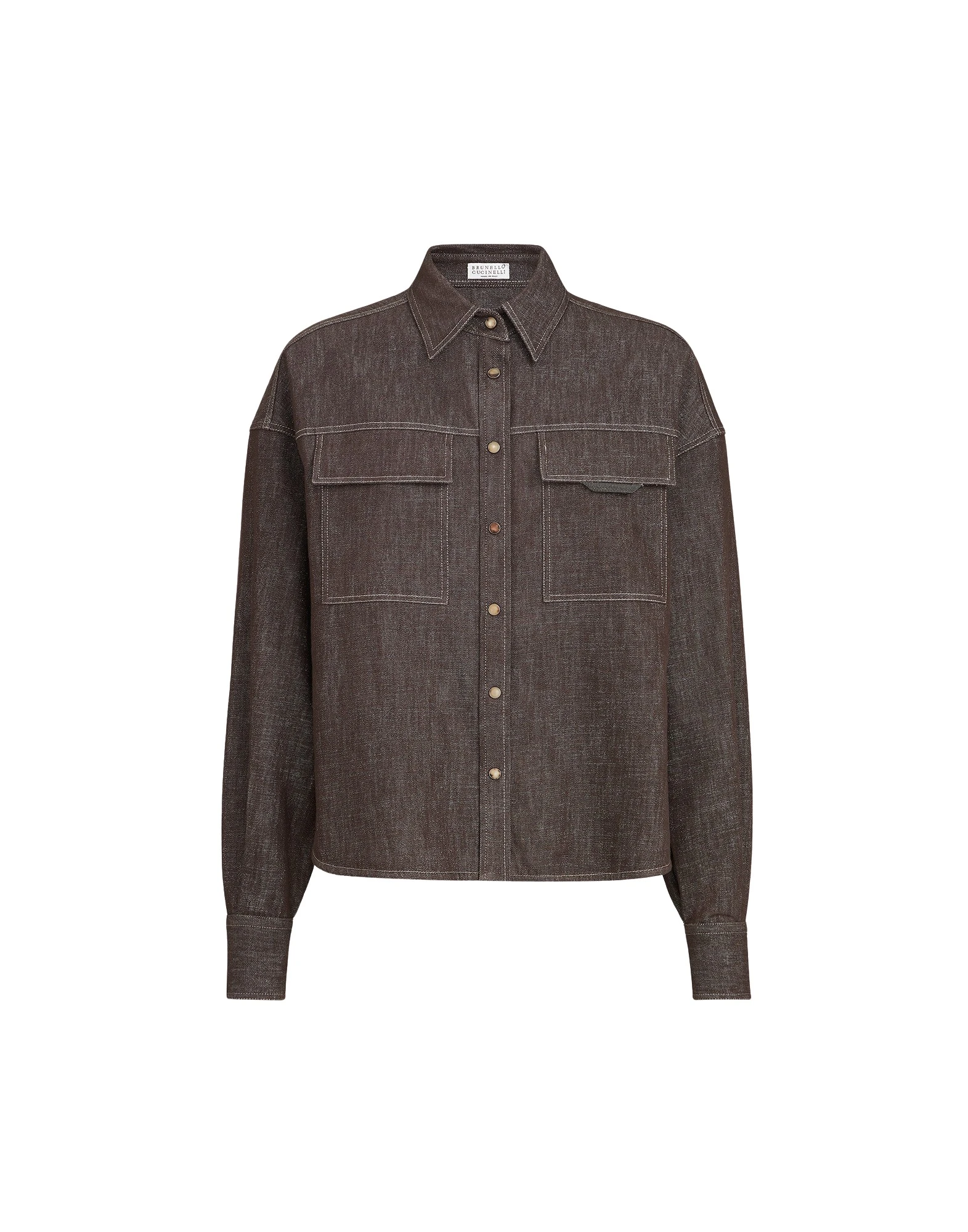 Brunello-Cucinelli-Sparkling-no-fade-denim-shirt-in-Cocoa81732_nobg Brunello Cucinelli