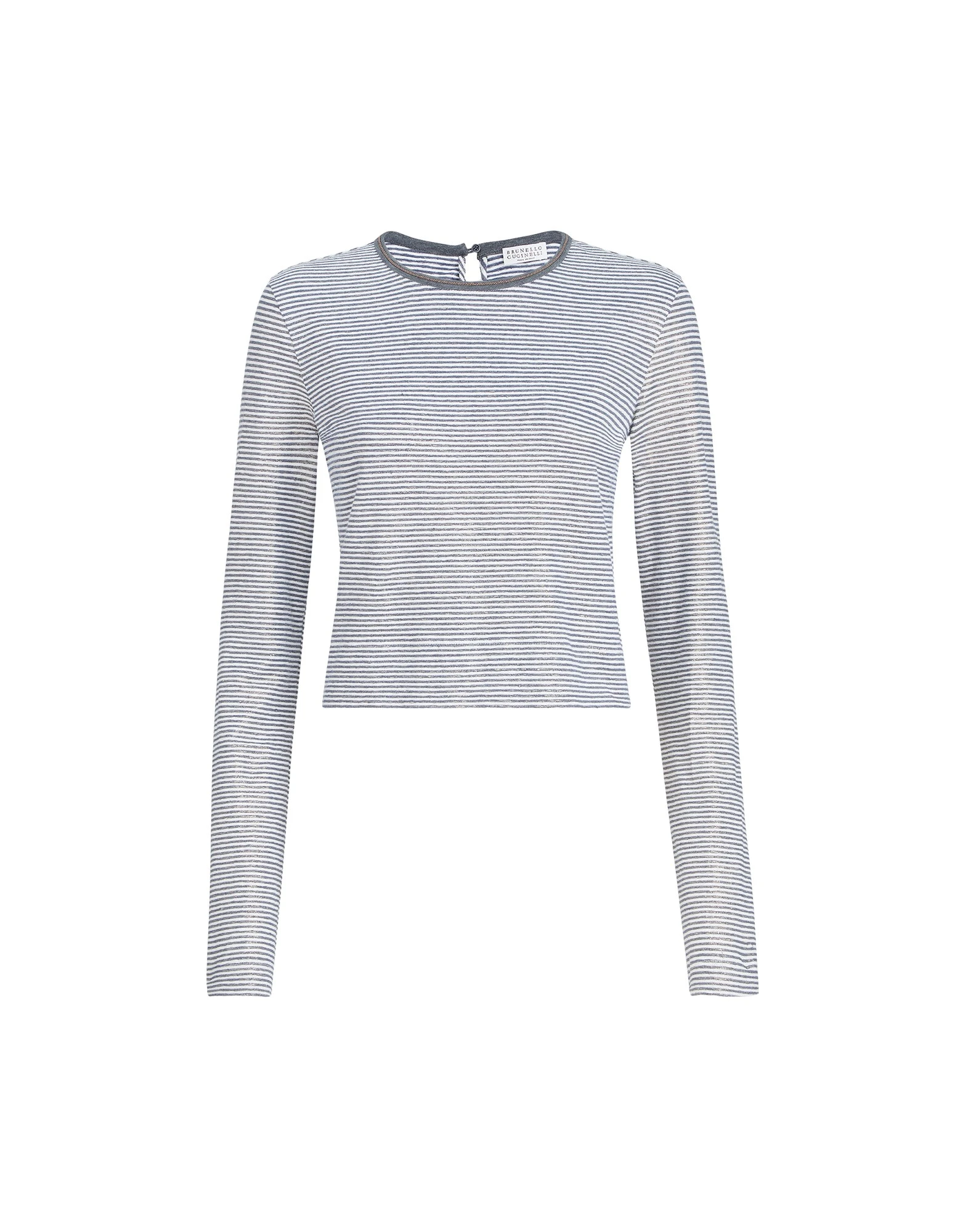 Brunello-Cucinelli-Striped-jersey-top-with-monili53862_nobg Brunello Cucinelli