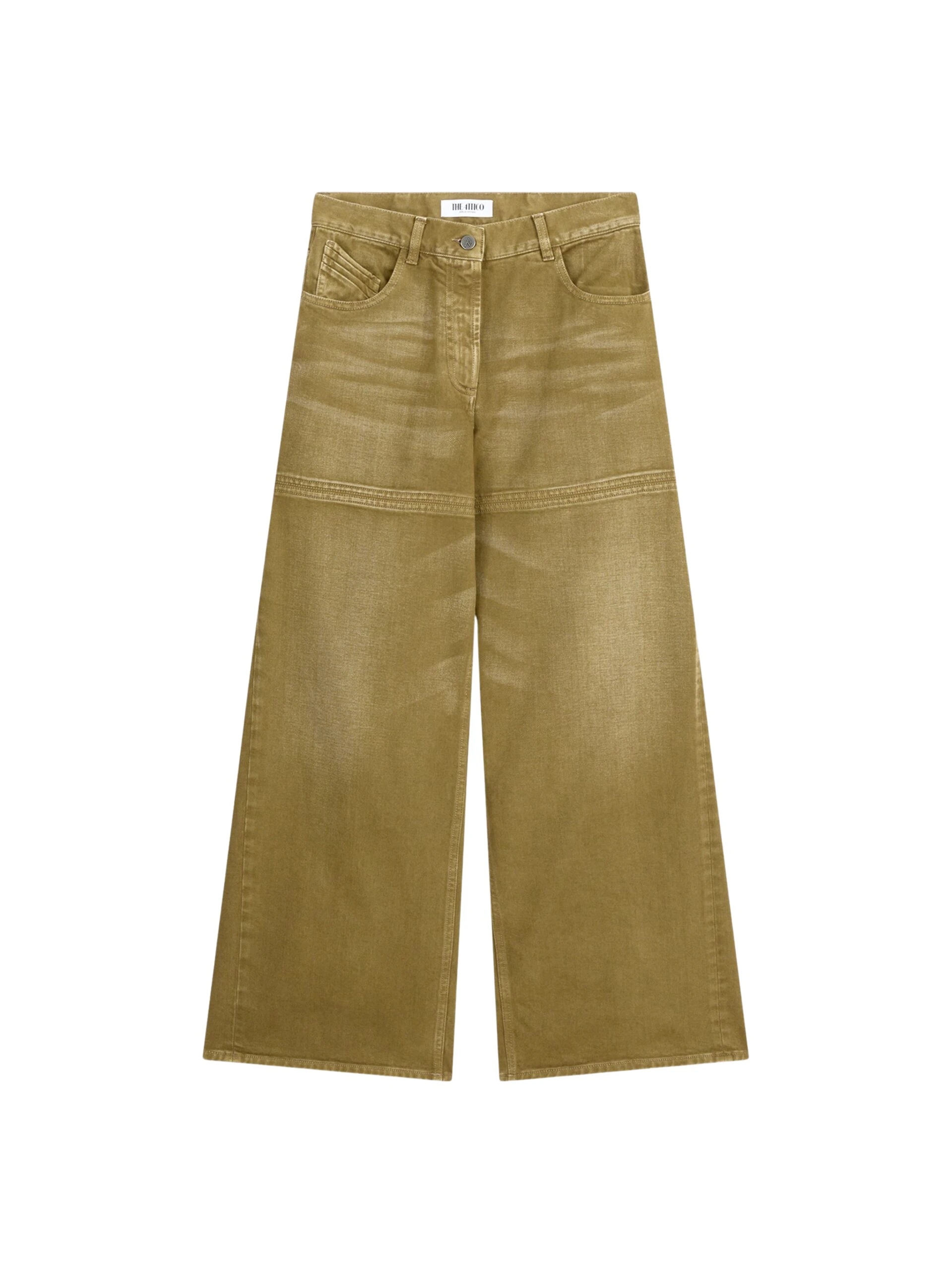 Brushed-green-jeans-The-Attico-Pants-scaled71788_nobg The Attico trousers