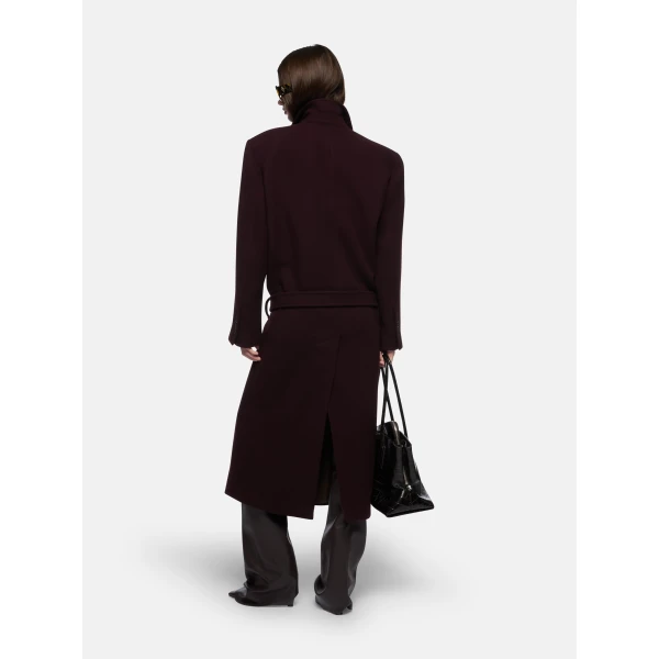Attico burgundy coat