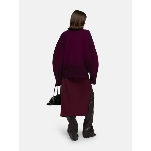 Attico burgundy knitwear