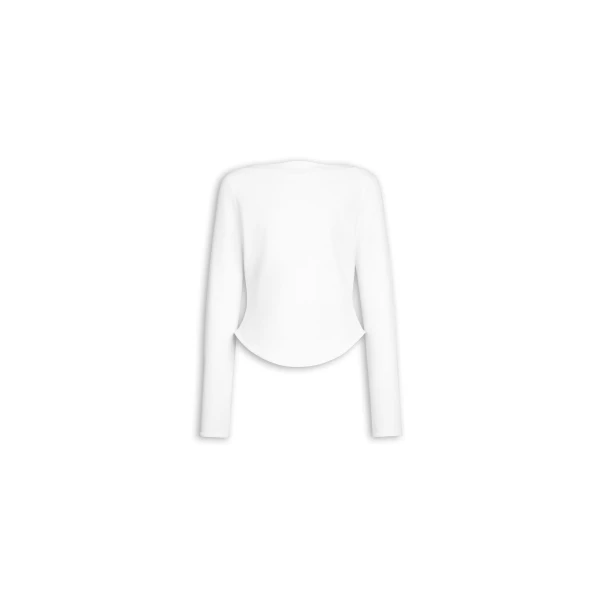 Alaïa Cotton T Shirt - ALAÏA Tops - Laser Cut Luxury - Shop at Luxury Shoes 