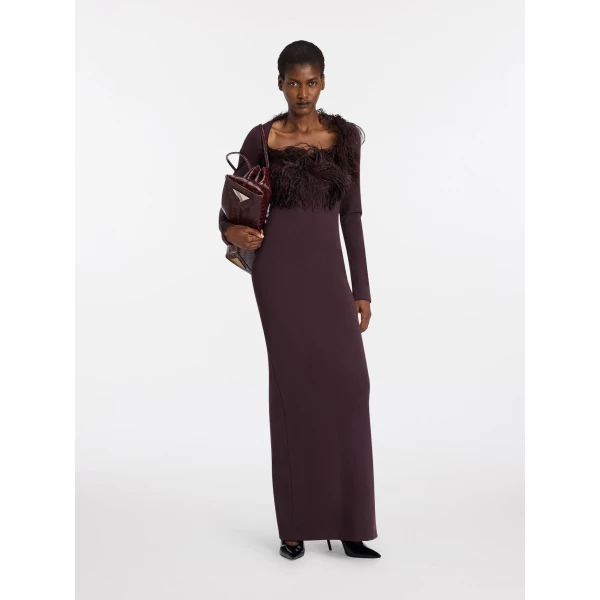 Dark brown maxi dress