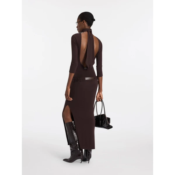 Attico dark brown dress