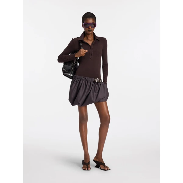 Dark brown mini dress