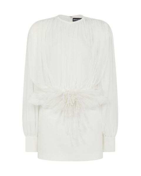 David Koma Cactus Dahlia Detail Mini Dress