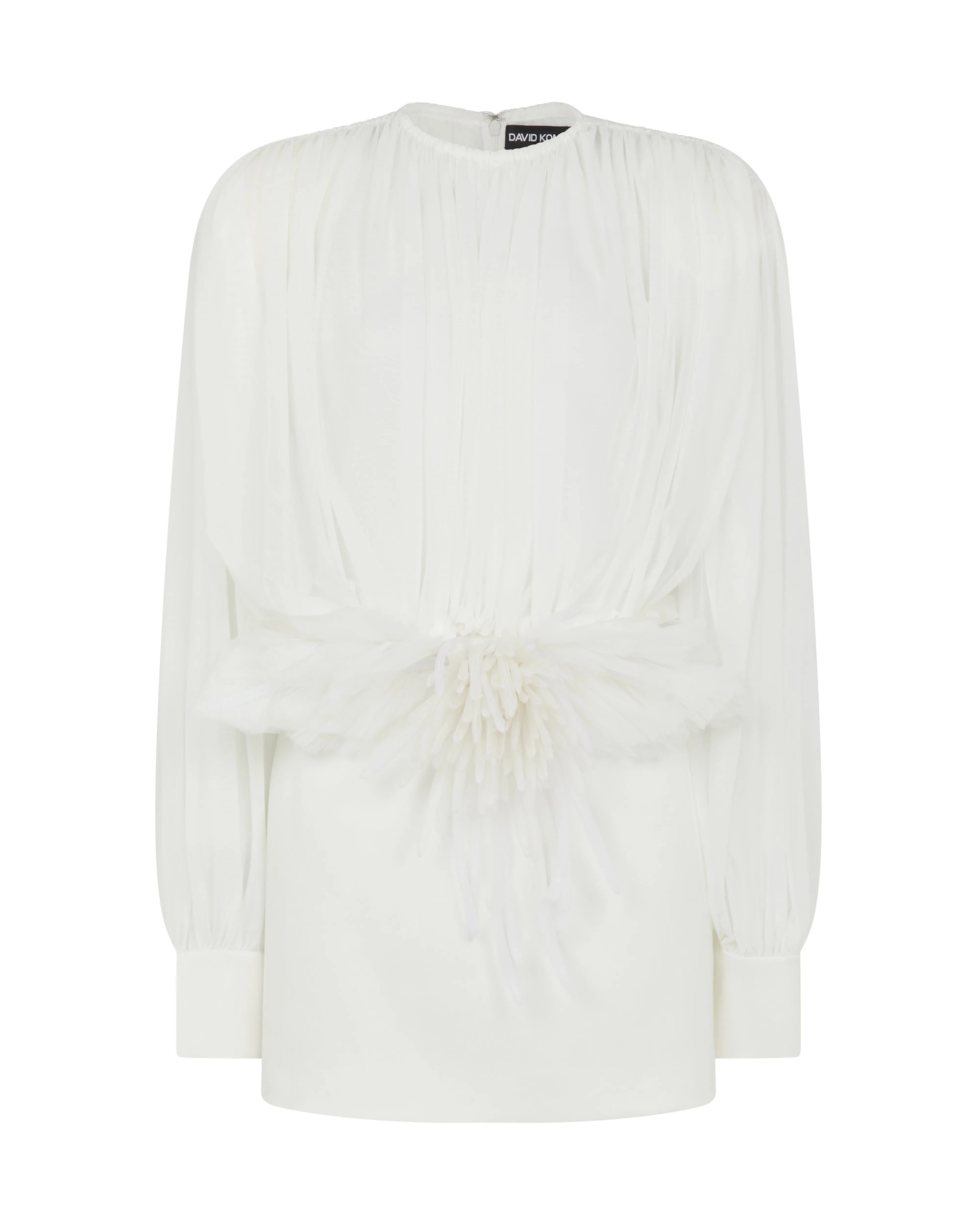 David Koma Cactus Dahlia Detail Mini Dress David Koma Cactus Dahlia Detail Mini Dress