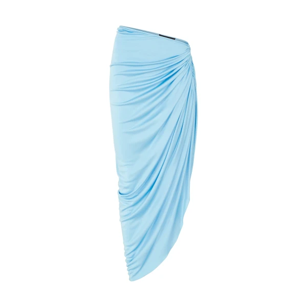 David Koma Ruched Asymmetric Skirt
