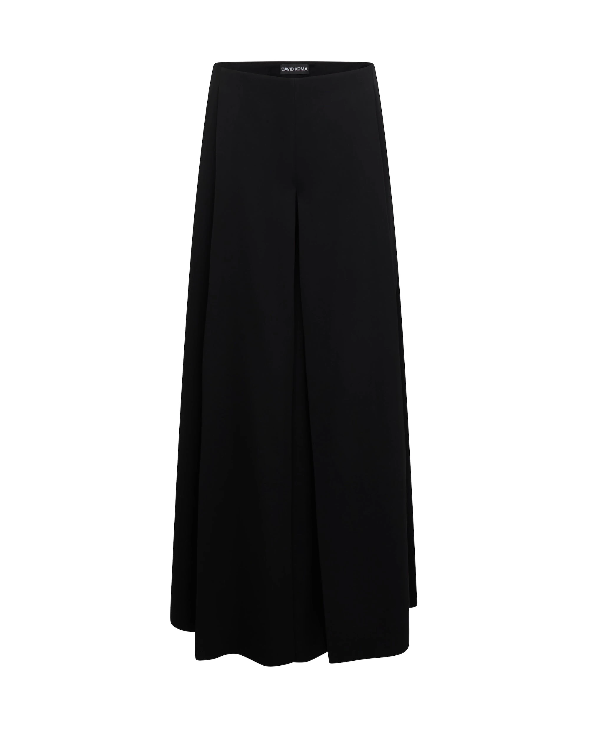 David Koma Wide Leg Flowy Trousers In Black David Koma Wide Leg Flowy Trousers In Black