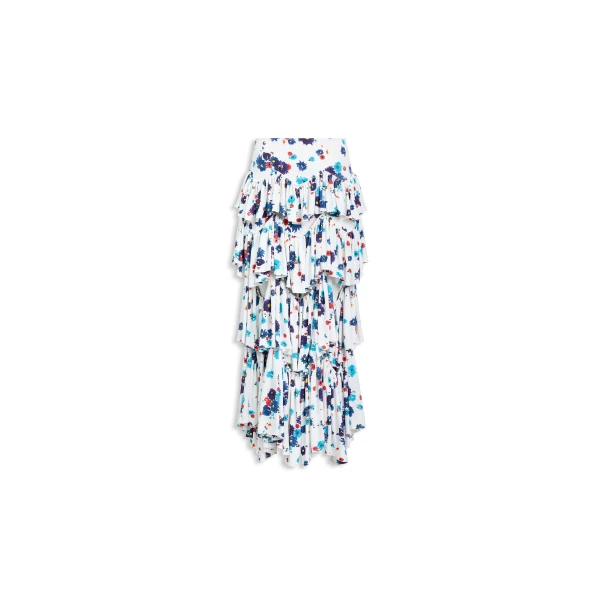 Alaïa Draped Printed Skirt - ALAÏA Skirts - Laser Cut Luxury - Shop at Luxury Shoes 