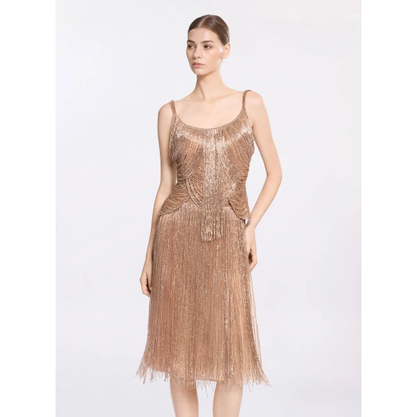 Elie Saab Bead Embroidered Top in Neutrals featuring  – Luxury Designer Fashion at Luxury Shoes .