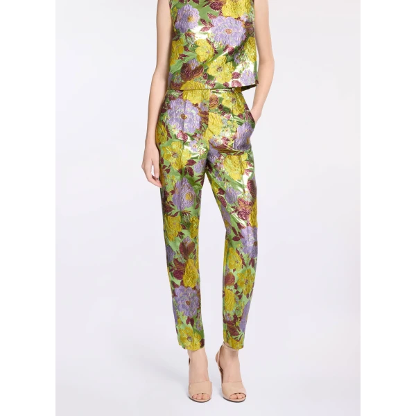Elie Saab Brocade Pants in Multicolour featuring  – Luxury Designer Fashion at Luxury Shoes .