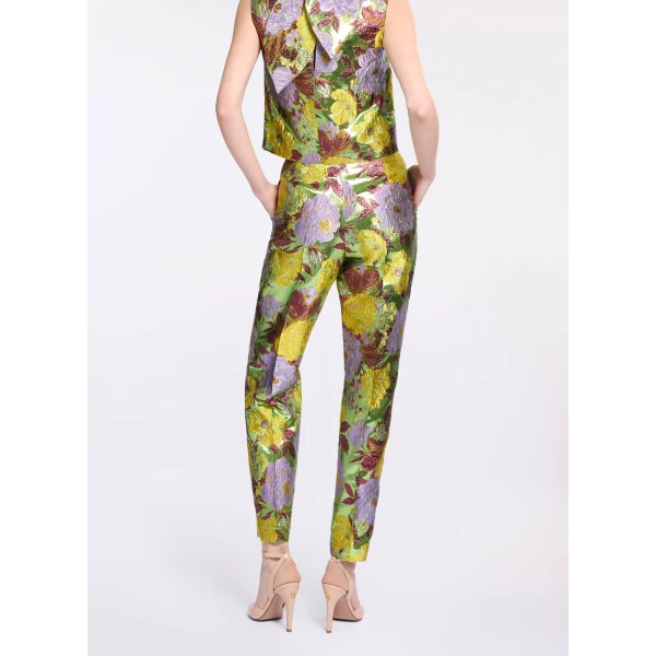 Elie Saab Brocade Pants in Multicolour featuring  – Luxury Designer Fashion at Luxury Shoes .