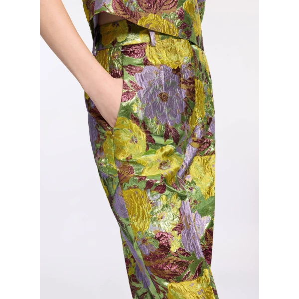 Elie Saab Brocade Pants in Multicolour featuring  – Luxury Designer Fashion at Luxury Shoes .