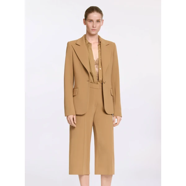 Elie Saab Cady Blazer in Beige featuring  – Luxury Designer Fashion at Luxury Shoes .