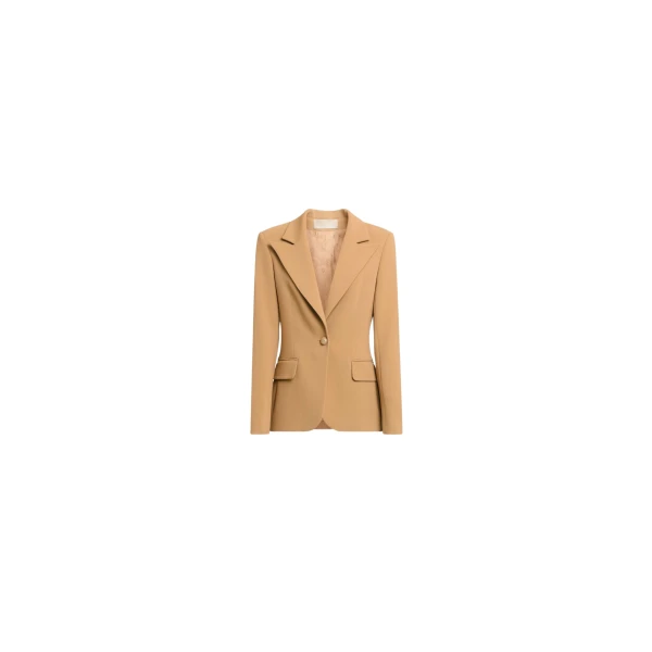 Elie Saab Cady Blazer in Beige featuring  – Luxury Designer Fashion at Luxury Shoes .