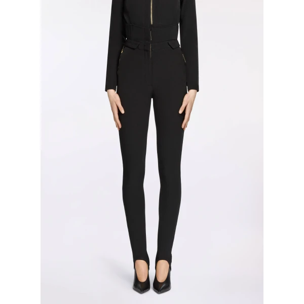 Elie Saab Cady Leggings in Black featuring  – Luxury Designer Fashion at Luxury Shoes .