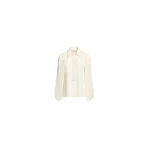Elie Saab Cord Embellished Crepe and Silk Shirt in White featuring  – Luxury Designer Fashion at Luxury Shoes .