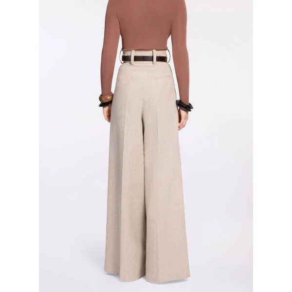 Elie Saab Cotton Canvas Pants in Neutrals featuring  – Luxury Designer Fashion at Luxury Shoes .