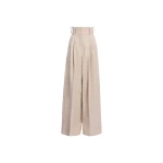 Elie Saab Cotton Canvas Pants in Neutrals featuring  – Luxury Designer Fashion at Luxury Shoes .